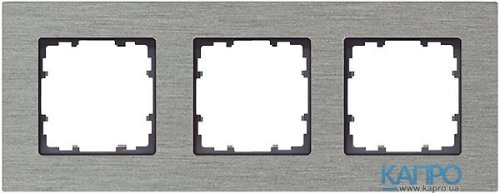 Рамка 3-я Siemens Delta Miro 5TG 1123-0 алюм-натур