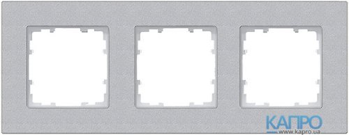 Рамка 3-я Siemens Delta Miro 5TG 1113-1 алюм.металік