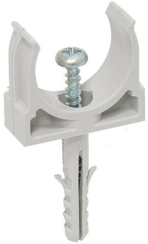 Держатель трубы с защелкой и дюбелем ИЭК CT25 CTA10D-CT25-K41-100