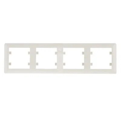 Рамка 4-а Hager Lumina-2 WL5241 (крем)