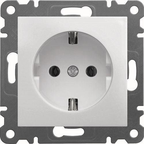 Розетка з заземл.контактом 16А Hager Lumina-2 WL1050 біл