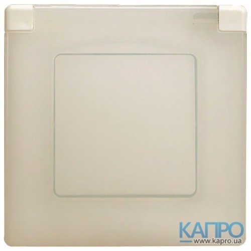 Рамка 1-я з кришкою Etika IP44 672560 сл.кістка