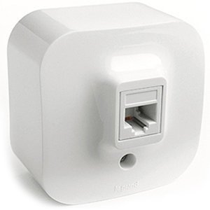 Розетка TF-1 RJ11 IP20 Quteo 782214 бел