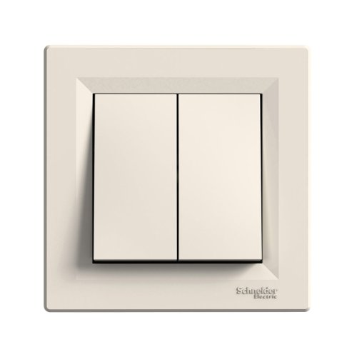 Вимикач 2-кл. Schneider Asfora EPH0300123 крем