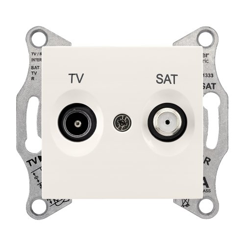 Розетка TV+SAT кінцева 1dB Schneider Sedna SDN3401623 сл.кістка