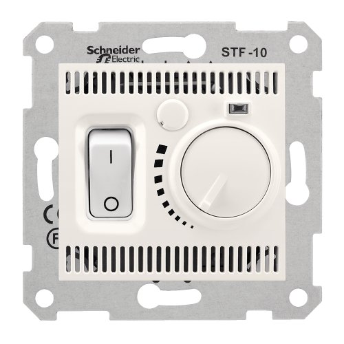 Термостат теплої підлоги з виносним датчиком Schneider Sedna SDN6000323 сл.кістка