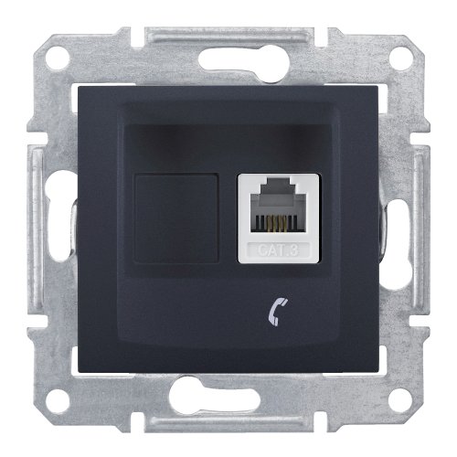 Розетка телефон.1-я RJ-11 Schneider Sedna SDN4101170 графіт