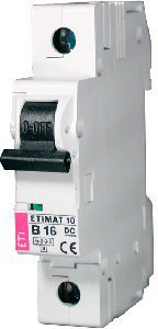 Выключатель автоматический 1-п ETI 6kA постоян.ток Etimat 10 DC C 10А 2137714