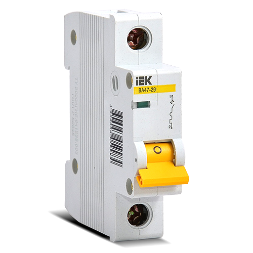 Автоматичний вимикач іЕК ВА47-29 1P 4A, B, 4,5кА MVA20-1-004-B