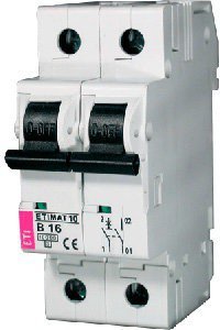 Выключатель автоматический 2-п ETI 10kA Etimat AC C 1А 2133704