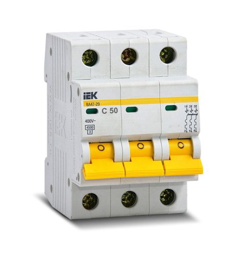 Автоматичний вимикач іЕК ВА47-29 3P 40A, C, 4,5кА MVA20-3-040-C
