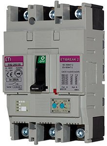 Вимикач автоматичний 3-п ETI 36kA ETIBREAK EB2 125/3S 100А 4671045
