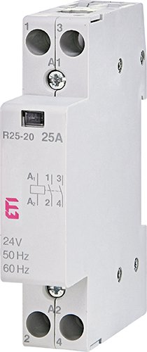 Контактор DIN 24V ETI AC 1мод R 20-20 2но 2461211