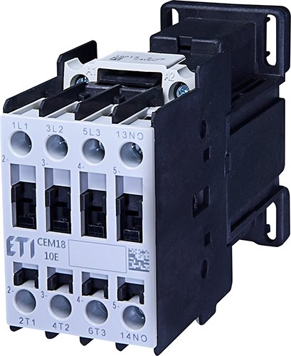 Контактор силовой 24V 3-п ETI DC CEM 18.10 (18А 7,5kW AC3) 4но 4644220