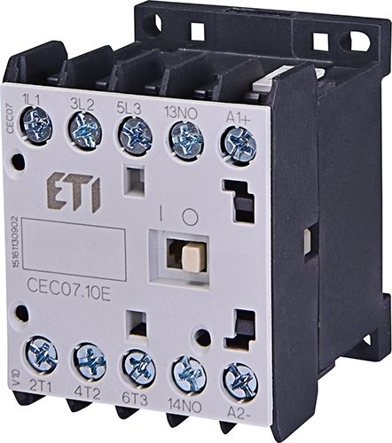 Мініконтактор 3-п 24V ETI AC CEC 07.10 (7А 3kW AC3) 4НВ 4641050