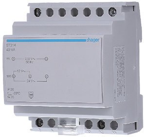 Трансформатор напруги DIN 230/24/12 Hager ST314