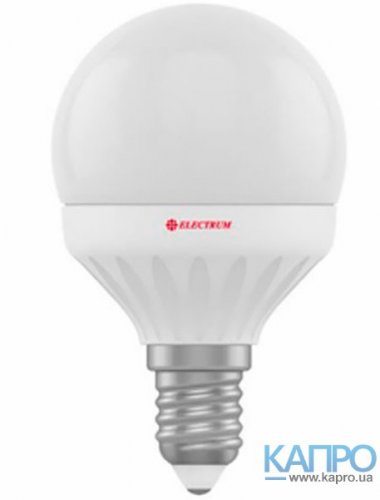 Лампа LED E14 Electrum 25000h алюм G45 (4,0W/2700 LB-10 A-LB-0532)