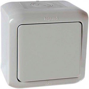 Выключатель универс.10A IP44 Forix 782383 сер