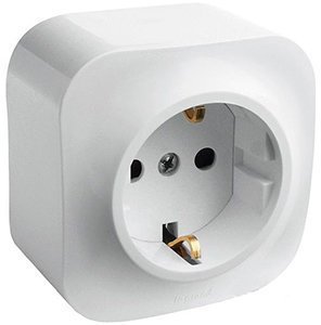 Розетка с заземл.контактом IP20 Forix 782411 бел