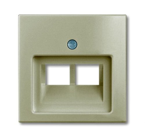 Панель розетки коммуникац.2-я наклон.ABB Basic55 1803-02-93-507 шампань 2CKA001753A0203
