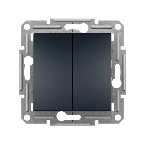Выключатель 2-кл. Schneider Asfora EPH0300171 антрацит