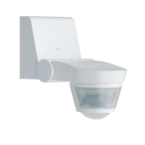 Датчик движения накл., комфорт, IP-55, 16A, 220-360°, Hager EE870 белый