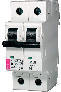 Выключатель автоматический 2-п ETI 6kA пост.тока Etimat 10 DC C 25А 2138718