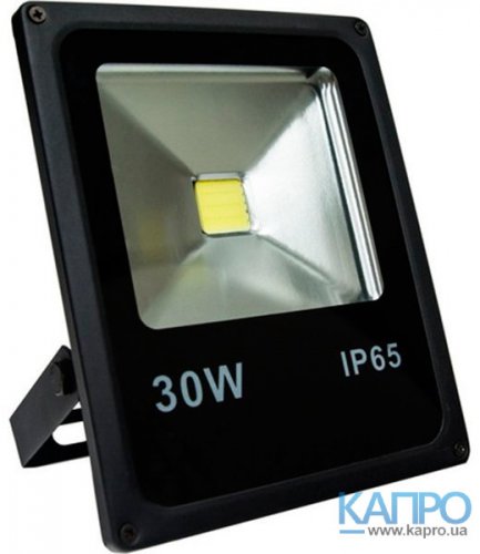 Прожектор LED COB IP65 2400Lm 30000h Feron 30W/6400K LL-838 чор