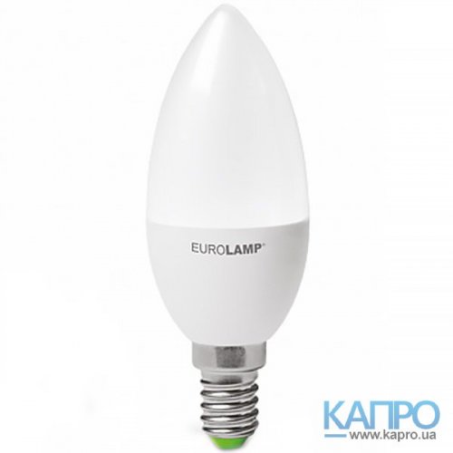 Лампа свічка LED E14 EuroLamp 50000h Led eco 6,0W/4000 LED-CL-06144(D)