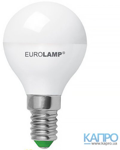 Лампа LED E14 EuroLamp 50000h Led D G45 5,0W/3000 LED-G45-05143(D)