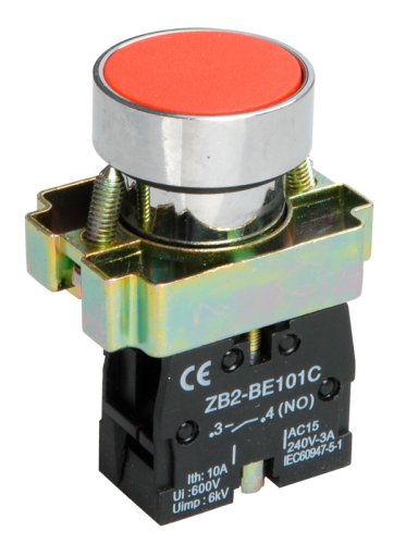 Кнопка без п/св.1з ИЭК LAY5-BA41 красн BBT60-BA-K04