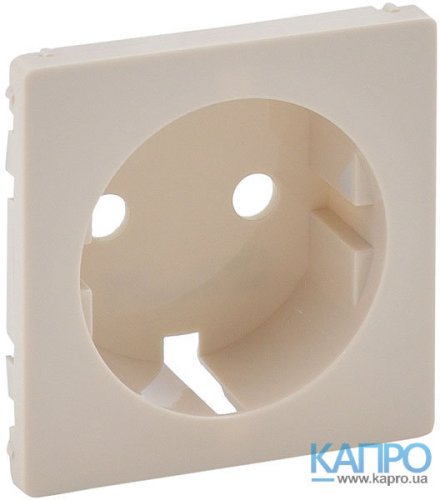 Панель розетки с заземл.контактом Valena Life 755201 сл.кость