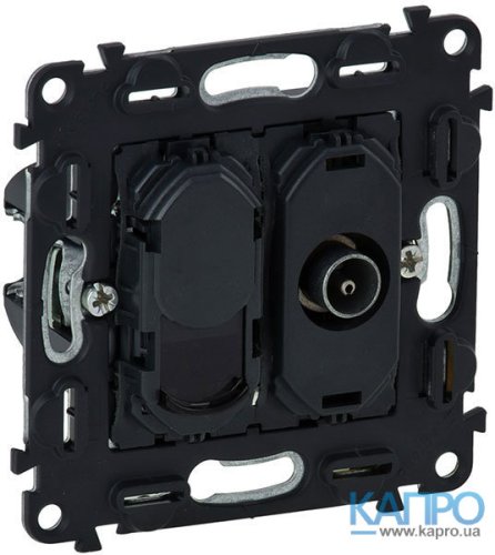 Механізм розетки TV зірка+RJ45 Кат.5е,6 UTP Valena In'matic 753055