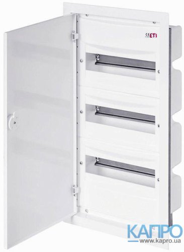 Корпус встроен.метал/пласт.18мод.IP40 ETI ERP18-1 18мод/1ряд 1101208