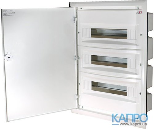 Корпус встроен.метал/пласт.54мод.IP40 ETI ERP18-3 54мод/3ряд 1101212