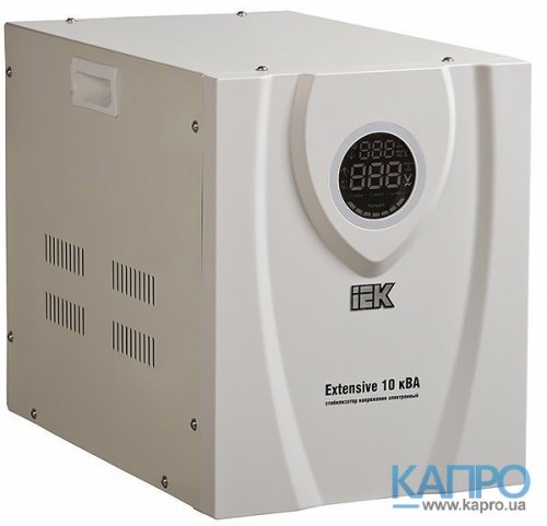 Стабілізатор напруги електрон.переносний 90-280V іЕК Extensive 10 кВА IVS23-1-10000