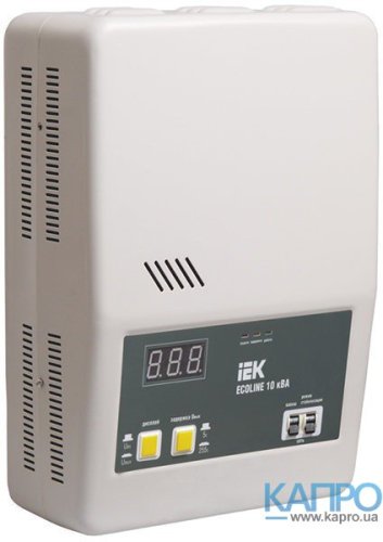 Стабилизатор напряжения электрон.настенный 125-270V ИЭК Ecoline 10 кВА IVS27-1-10000