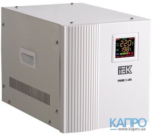 Стабилизатор напряжения симисторный переносной 90-270V ИЭК Prime 5 кВА IVS31-1-05000
