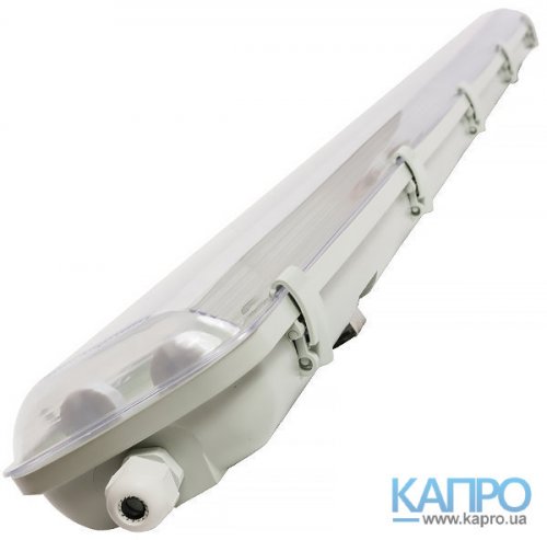 Світильник LED IP65 с лампами Евросвет 1260*115*90 EVRO-LED-SH-40 2*18W/6400 (аналог 2*36W T8)