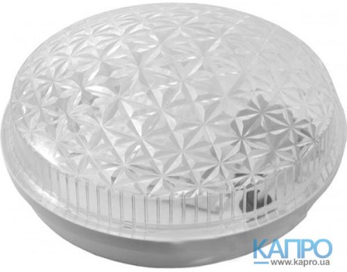 Светильник пластик.LED 12W IP65 1440Lm Эклектика НПП-60 (03) П-03 (LED) бел