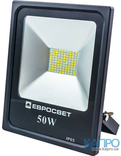 Прожектор LED SMD IP65 2750Lm 20000h Evro Light (50W/6400K ES-50-01)