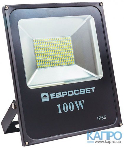 Прожектор LED SMD IP65 7000Lm 30000h Evro Light 100W/6400K EV-100-01