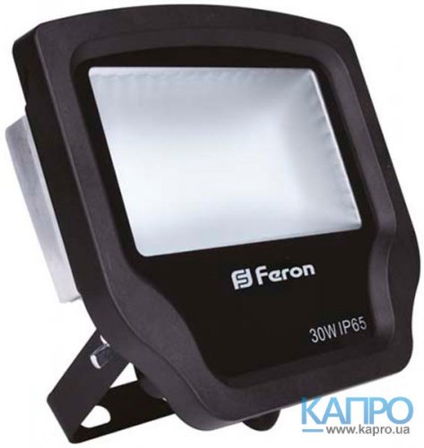 Прожектор LED SMD IP65 2940Lm 30000h Feron 30W/6400K LL-430 чор