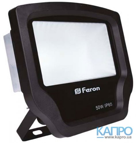 Прожектор LED SMD IP65 4900Lm 30000h Feron 50W/6400K LL-450 чор