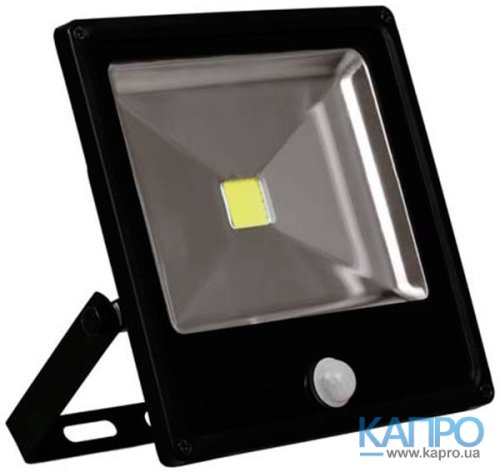 Прожектор с датчиком движения LED COB IP65 1600Lm 30000h Feron 20W/6400K LL-861 черный