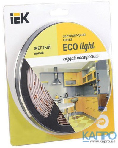 Лента LED 12V 4,8W60SMD3528)/м IP20 ИЭК LSR1-4-060-20-1-05 5м желтый