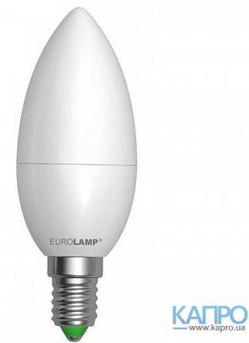 Лампа свеч.LED E14 EuroElectric 25000h Led 580Lm 6,0W/4000 LED-CL-06144(EE)