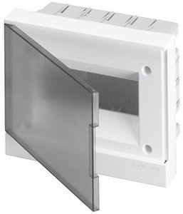 Корпус вбудований пластик.прозор. дверцята Abb Basic E IP40 BEF402208 8М 1SZR004002A1203