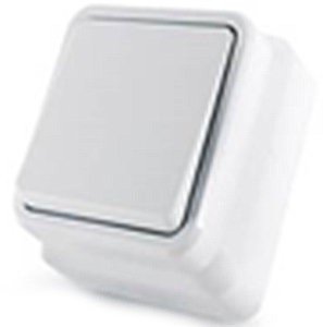 Вимикач 1-кл зовнішній Erste Country IP20 8005-01 W білий