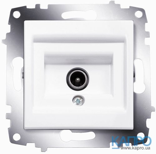 РОЗЕТКА TV без сопротивления Abb Cosmo 619-010200-274 белый